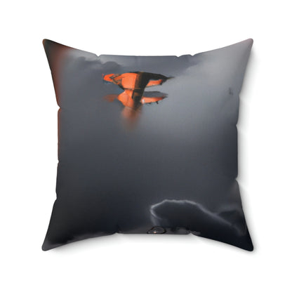 Invasion of the Storm Aliens - The Alien Square Pillow