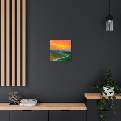 Vibrant Sunrise Painter - Canvas