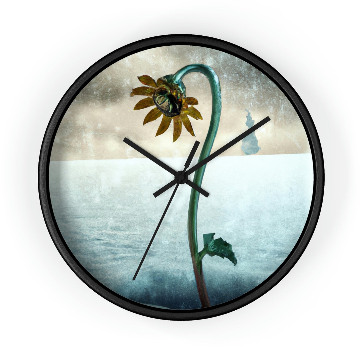 "Fighting the Frost: A Flower's Story" - The Alien Wall Clock