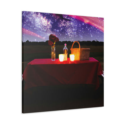 "Nighttime Enchantment: A Romantic Picnic Under the Stars" - The Alien Canva