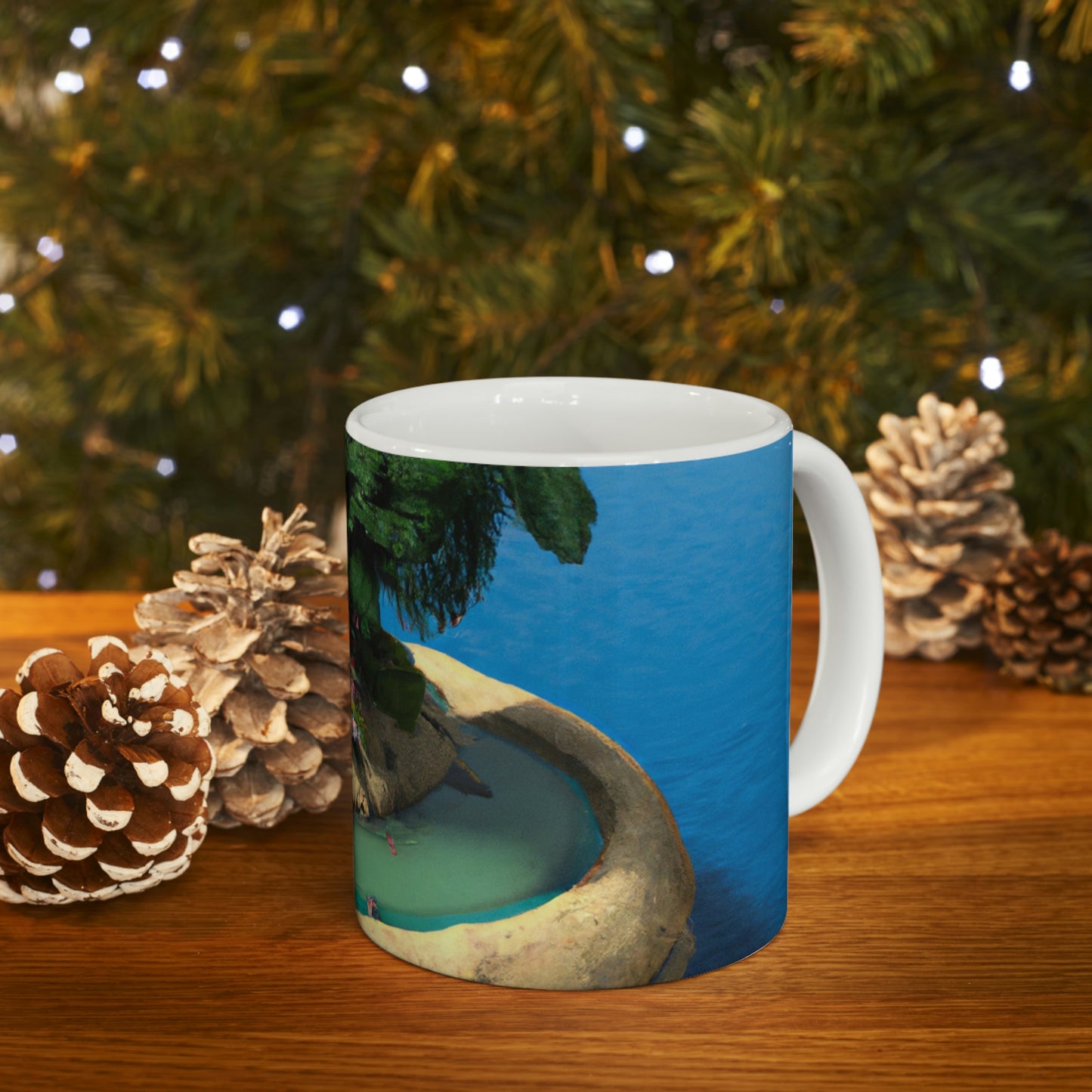 "Island Paradise in the Sky" - The Alien Ceramic Mug 11 oz