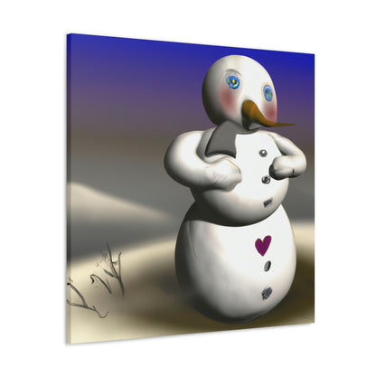 "Chilly But Hopeful: The Snowman's Quest For A Hug" - The Alien Canva