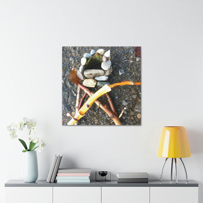 "A Walk in Nature's Sculpture Garden" - Canvas