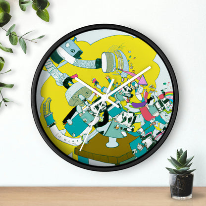 Robotic Rebellion: A Battle for Power. - The Alien Wall Clock