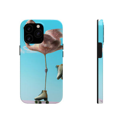 "Flamingo Skates!" - The Alien Tough Phone Cases