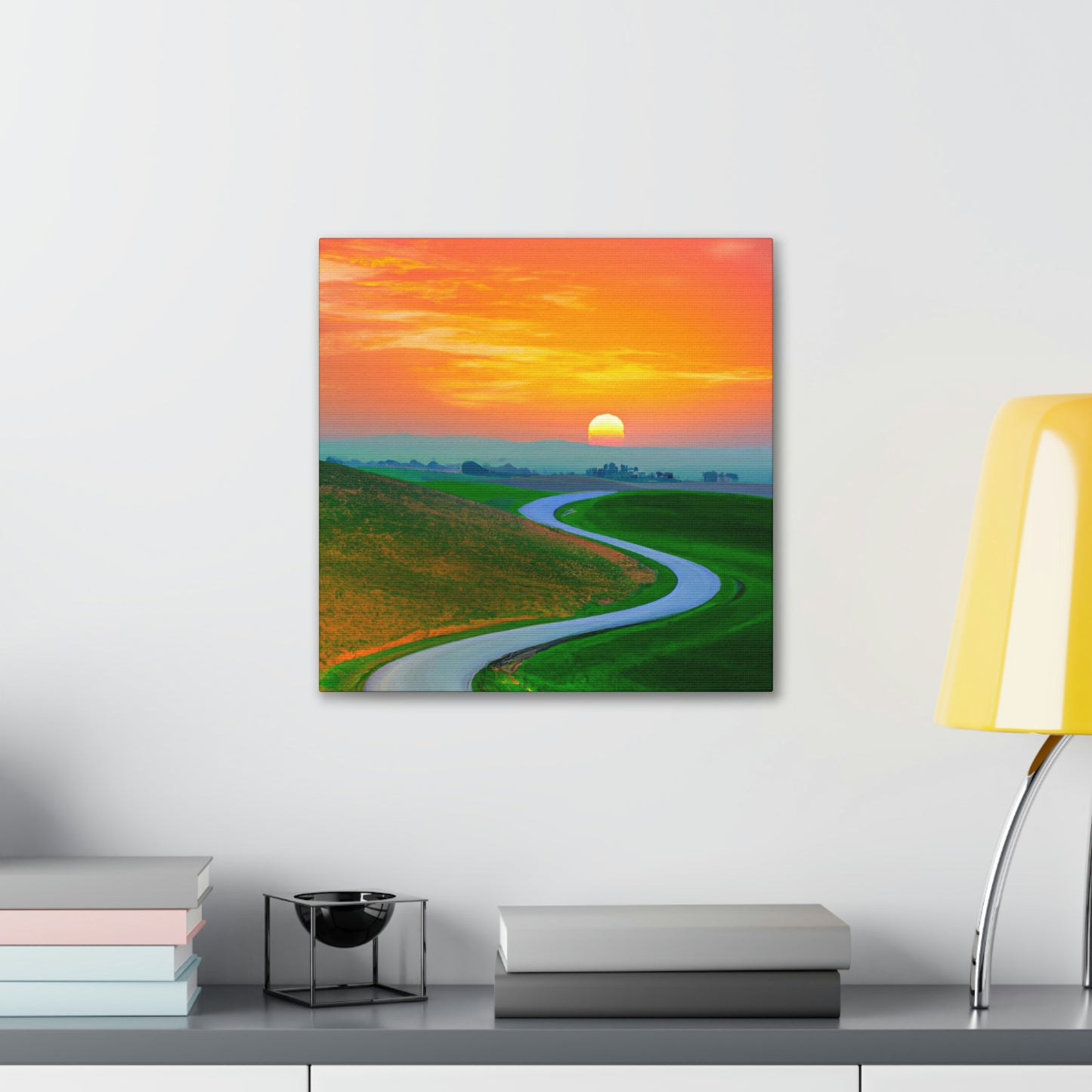 Vibrant Sunrise Painter - Canvas