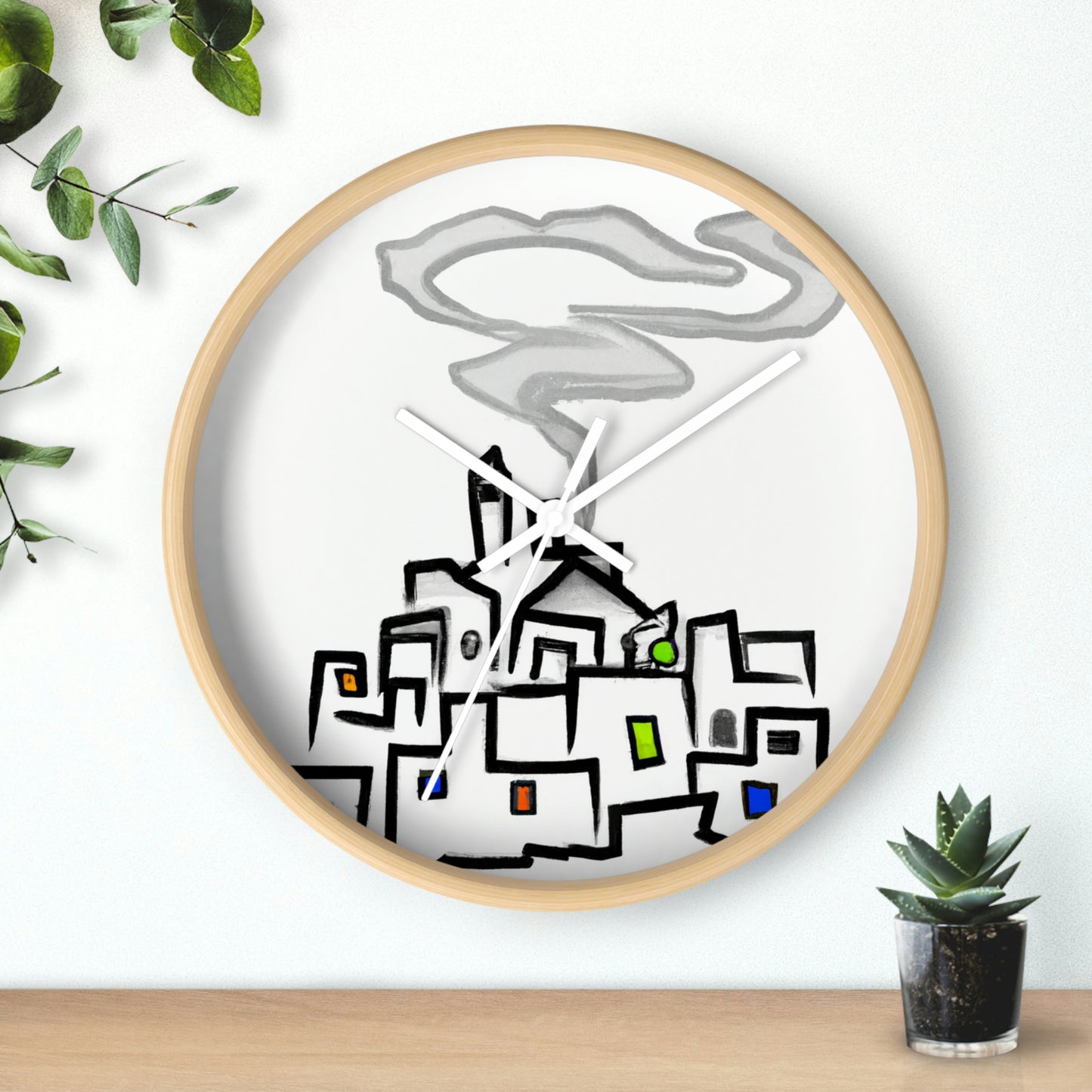 The City In The Mist - The Alien Wall Clock