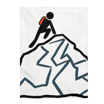 "Ascending the Summit" - The Alien Velveteen Plush Blanket