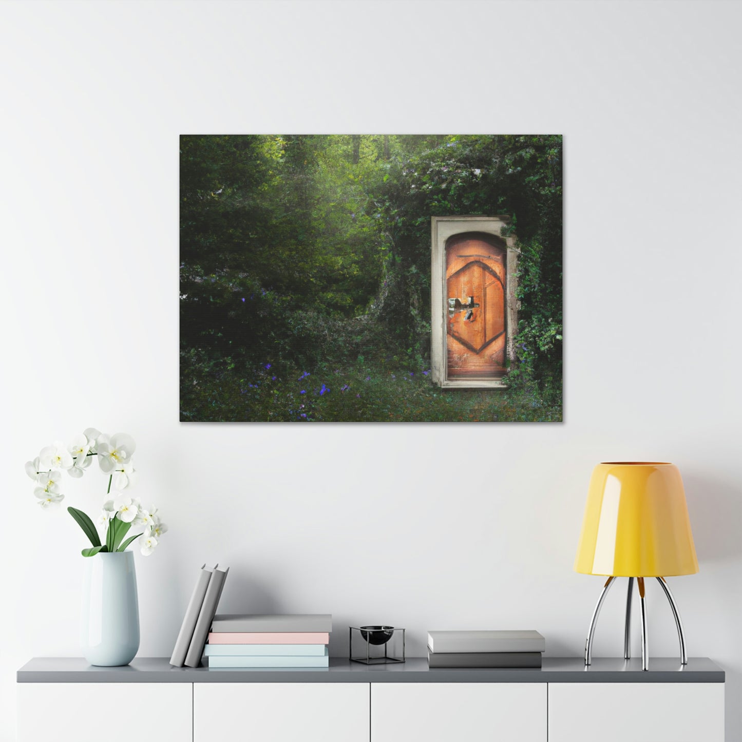 The Magical Door in the Woods - The Alien Canva