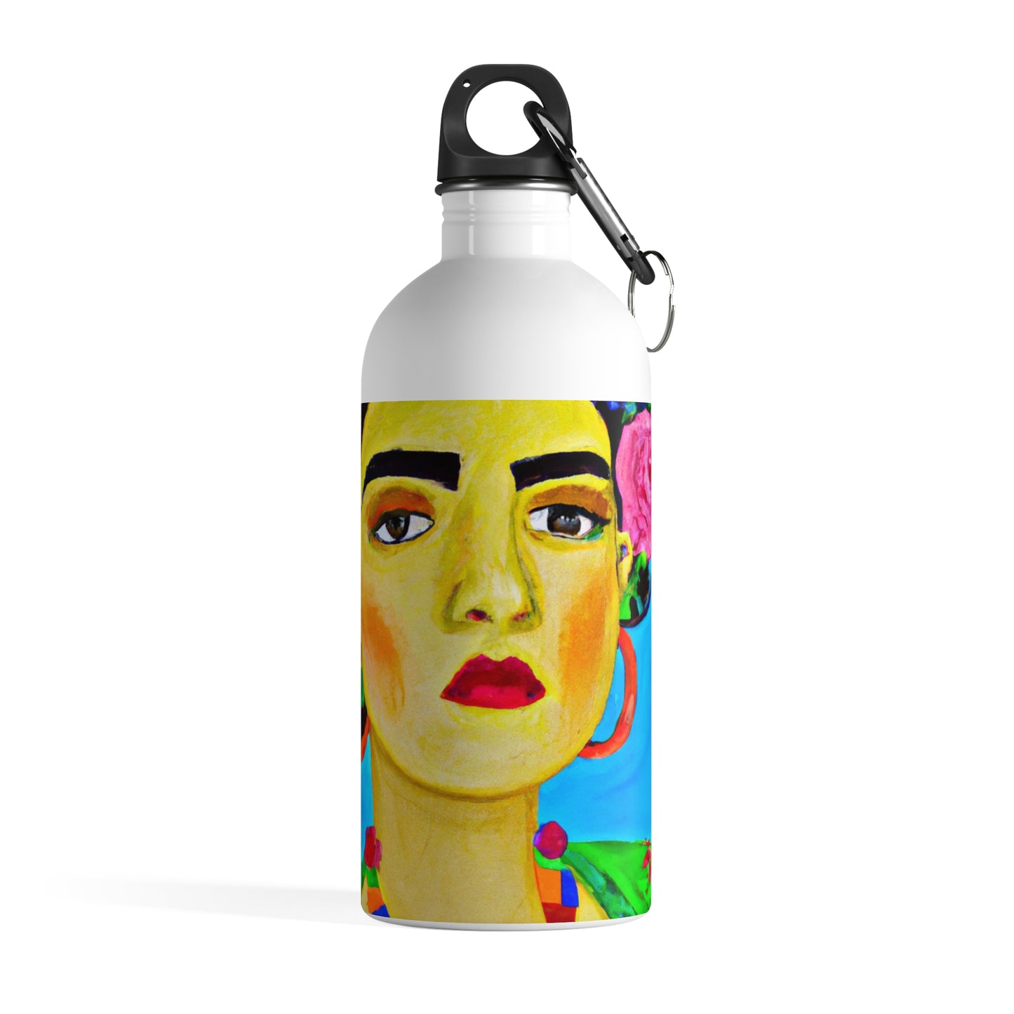 "Fierce and Free: Un tributo a las mujeres mexicanas inspirado en Frida Kahlo" - The Alien Botella de agua de acero inoxidable