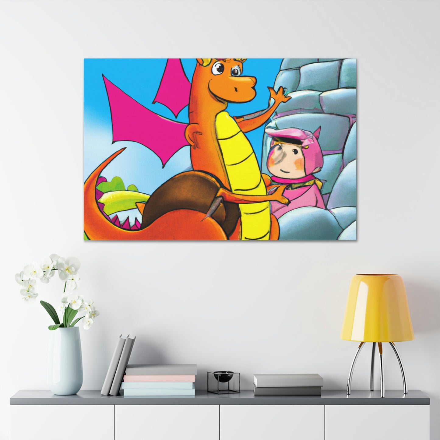 "The Knight and the Baby Dragon" - The Alien Canva