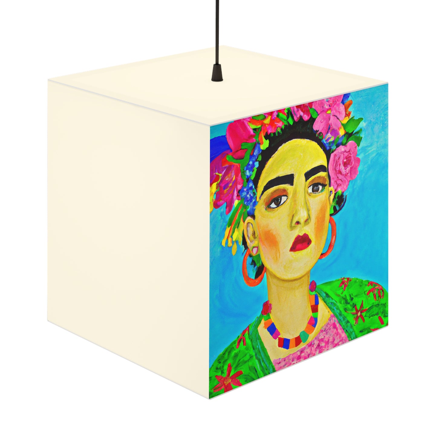 "Fierce and Free: A Frida Kahlo-Inspired Tribute to Mexican Women" - The Alien Light Cube Lamp