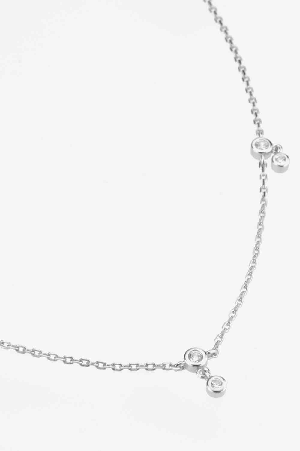 Halskette aus 925er Sterlingsilber mit Zirkon