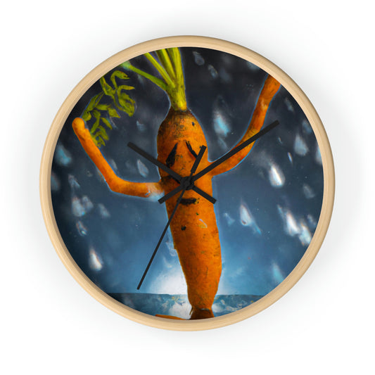 "Jubilant Jig in the Rain" - The Alien Wall Clock