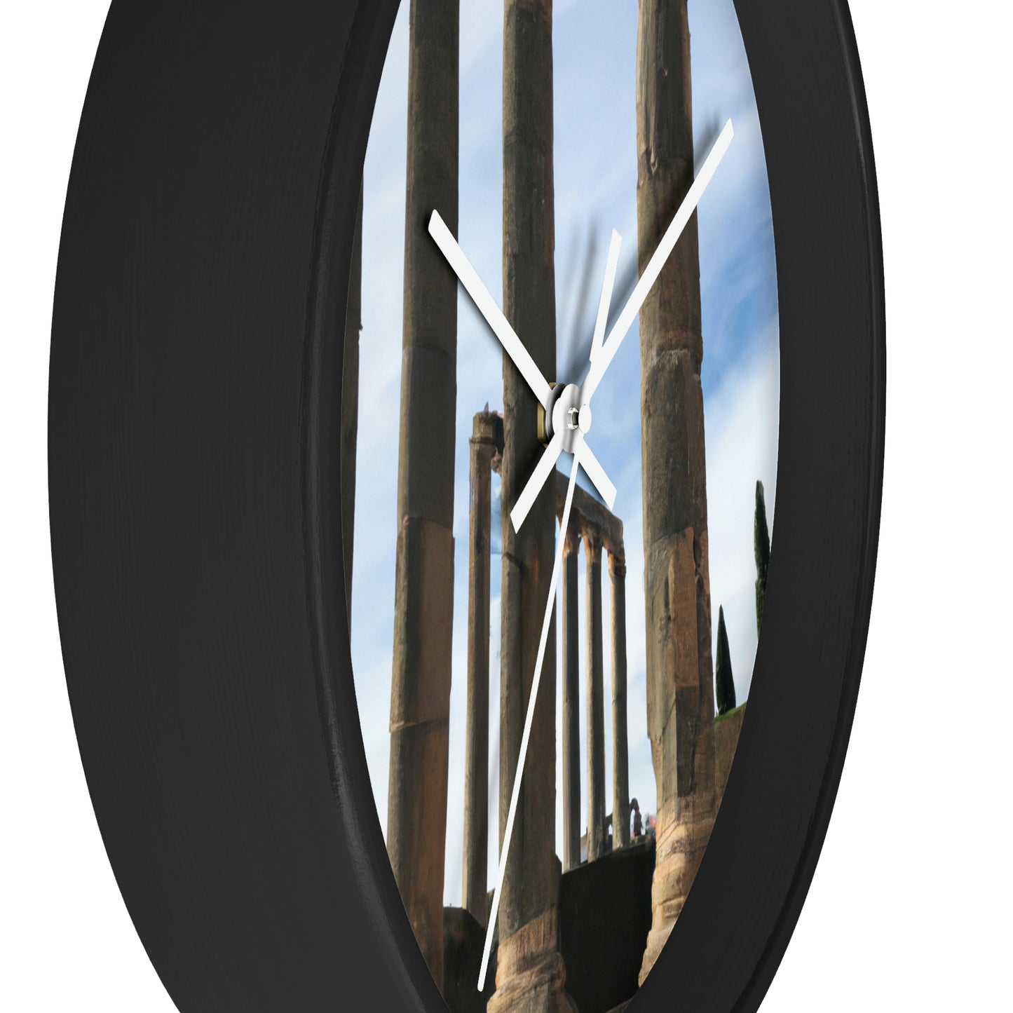 "Lost in Ancient Ruins: A Wanderlust Odyssey" - The Alien Wall Clock