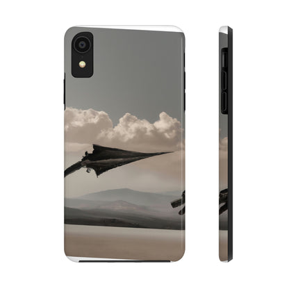 "A Warrior's Last Stand: The Battle Against the Metal Dragon" - Die Alien Tough Phone Cases