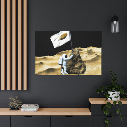 "Claiming Space: The Astronaut's Asteroid Flag Planting" - The Alien Canva