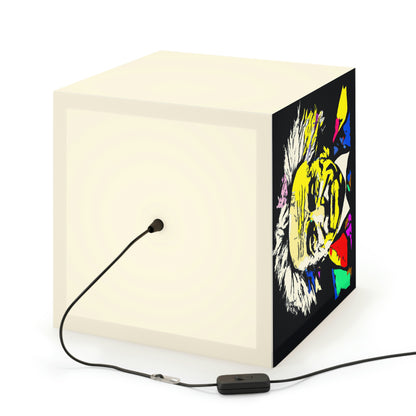 "Albert Einstein: A Pop Art Portrait" - The Alien Light Cube Lamp