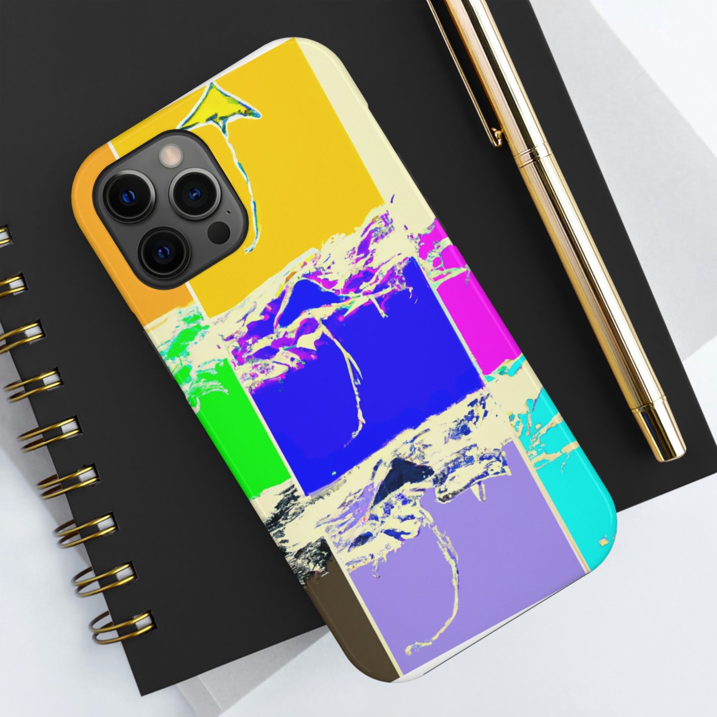 "Kites Aflatter in the Vibrant Sky" - Die Alien Tough Phone Cases