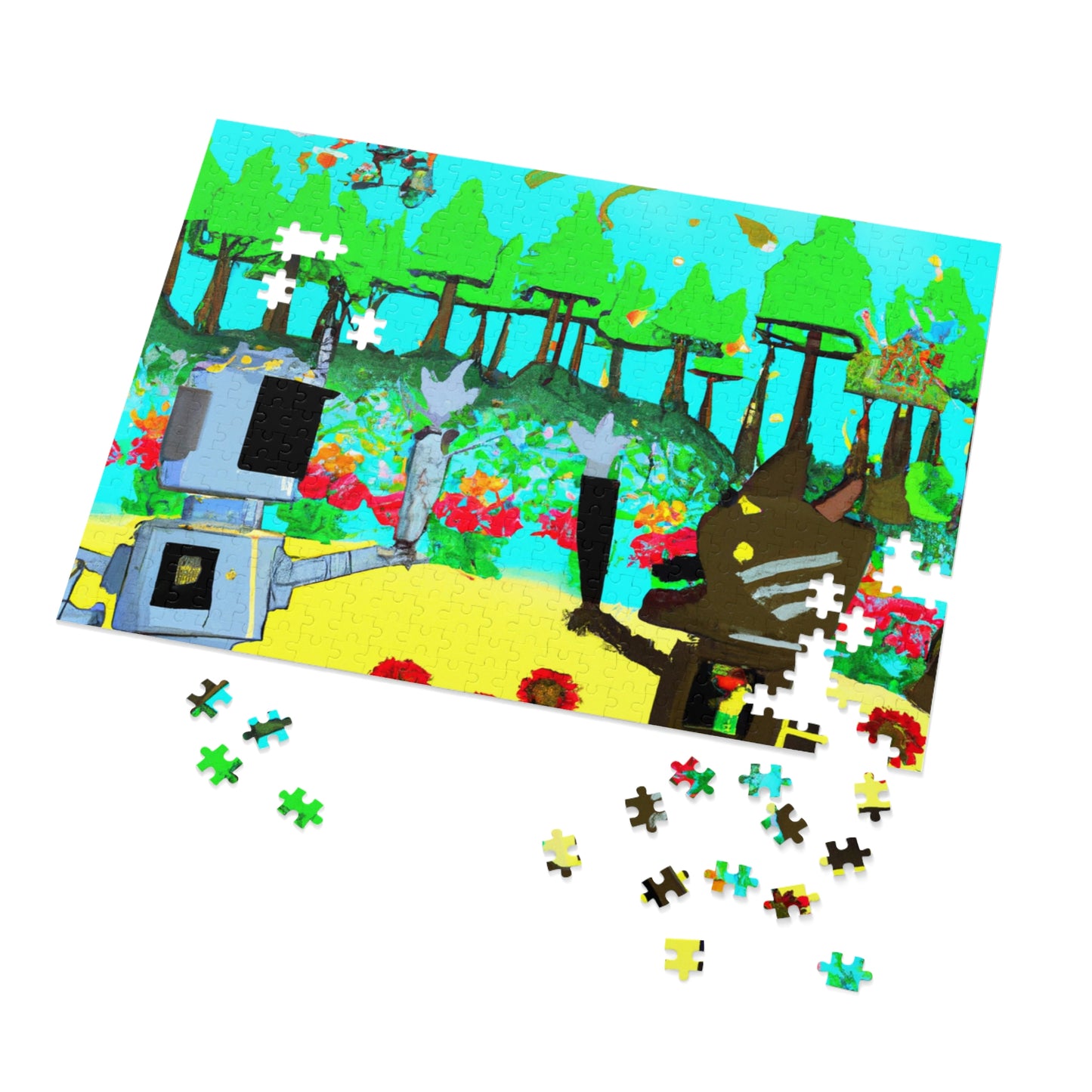 Robo Garden Wars - The Alien Jigsaw Puzzle