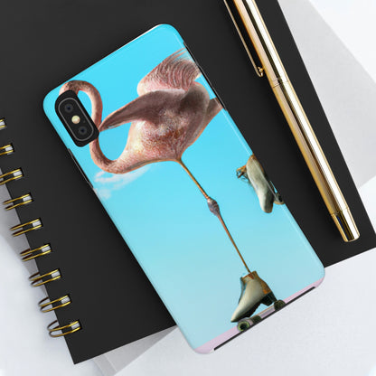 "Flamingo Skates!" - The Alien Tough Phone Cases