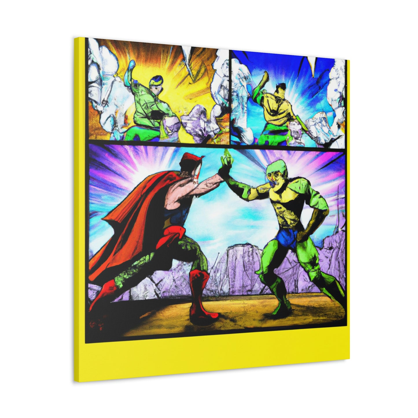 Superhero Showdown! - The Alien Canva