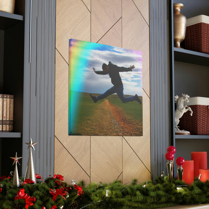 Rainbow Jumper Artist - Canvas