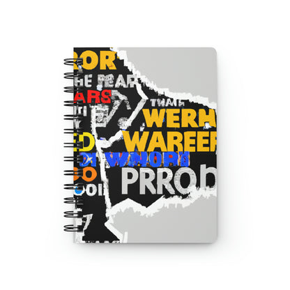 Superhero Word Pop Art - The Alien Spiral Bound Journal