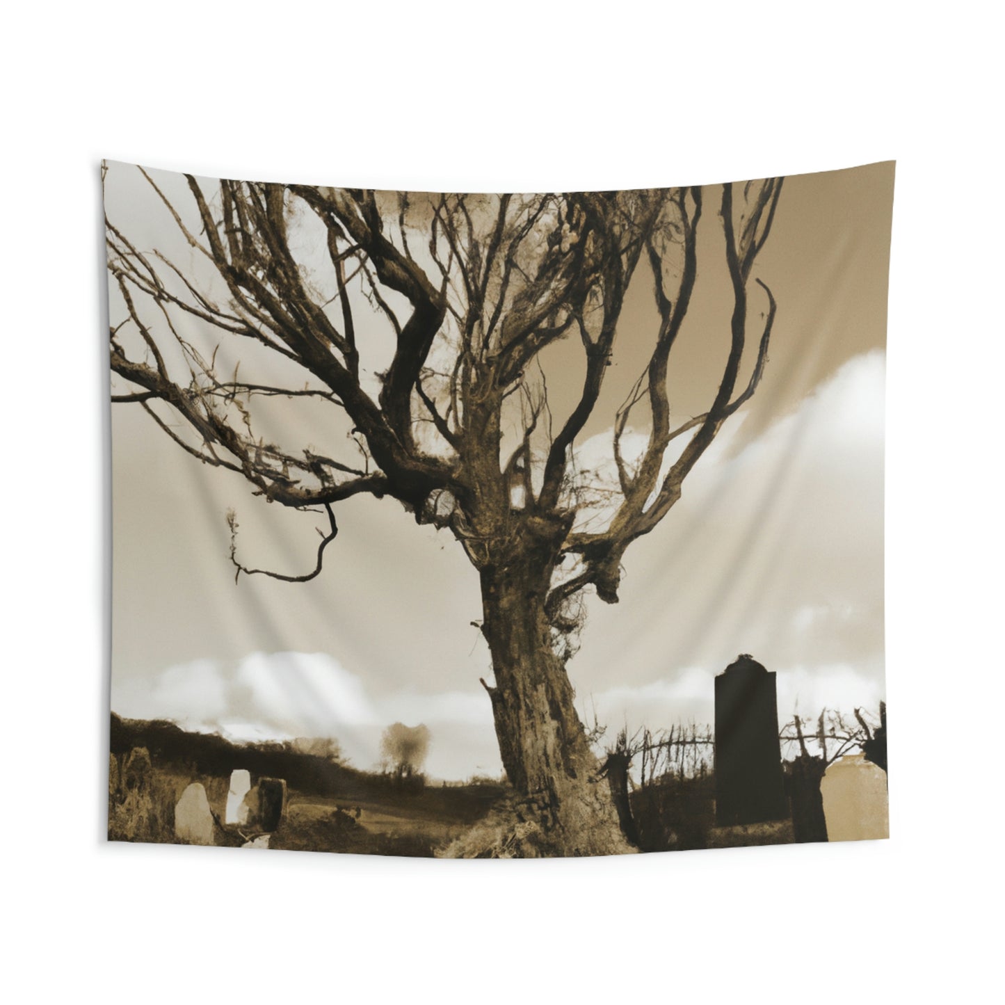 "The Spectral Sentry of the Ruined Cemetery" - The Alien Wall Tapestries