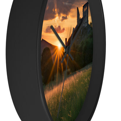 "Enchanted Evening at an Abandoned Castle" - The Alien Wall Clock