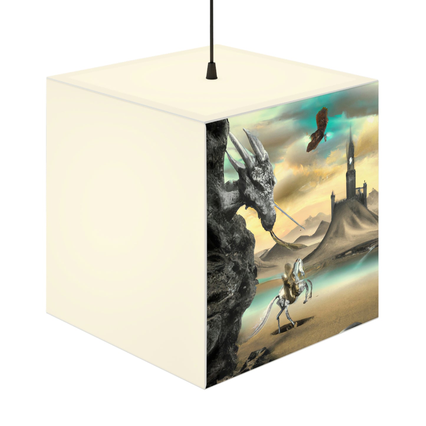 El caballero y el trono del dragón - La lámpara del cubo de luz alienígena