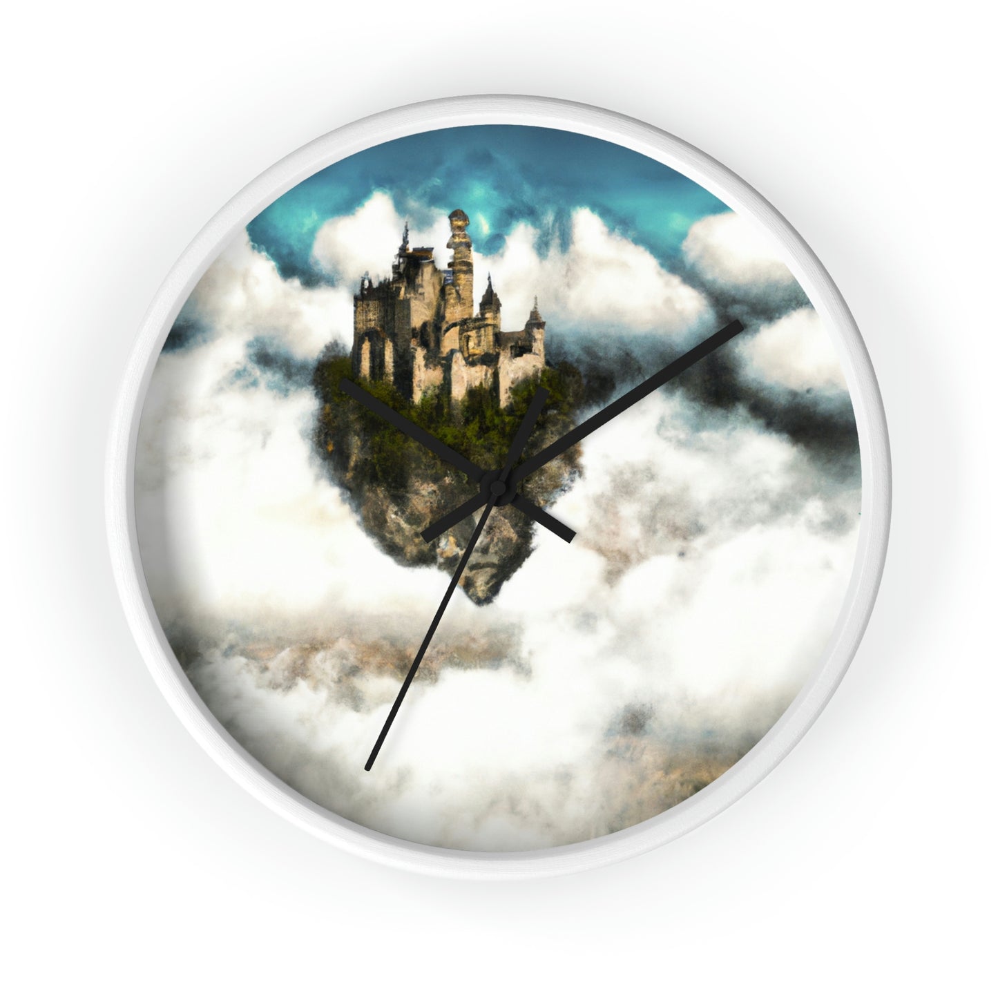 Mystic Castle in the Sky - The Alien Wall Clock