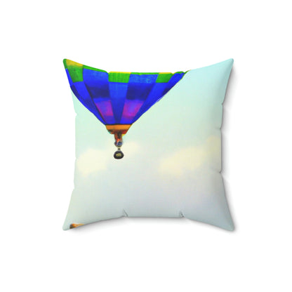 "Finding Stillness in the Sky" - The Alien Square Pillow