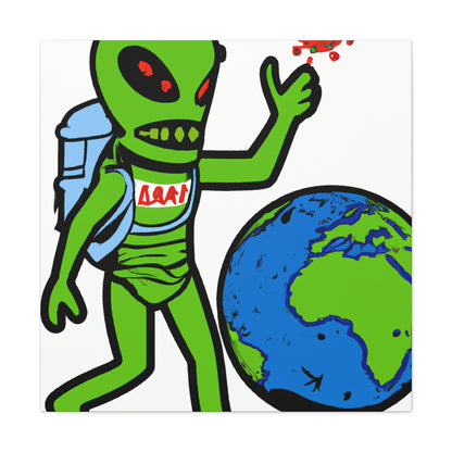 "Armageddon: Alien Exterminators vs Earth's Doom" - The Alien Canva