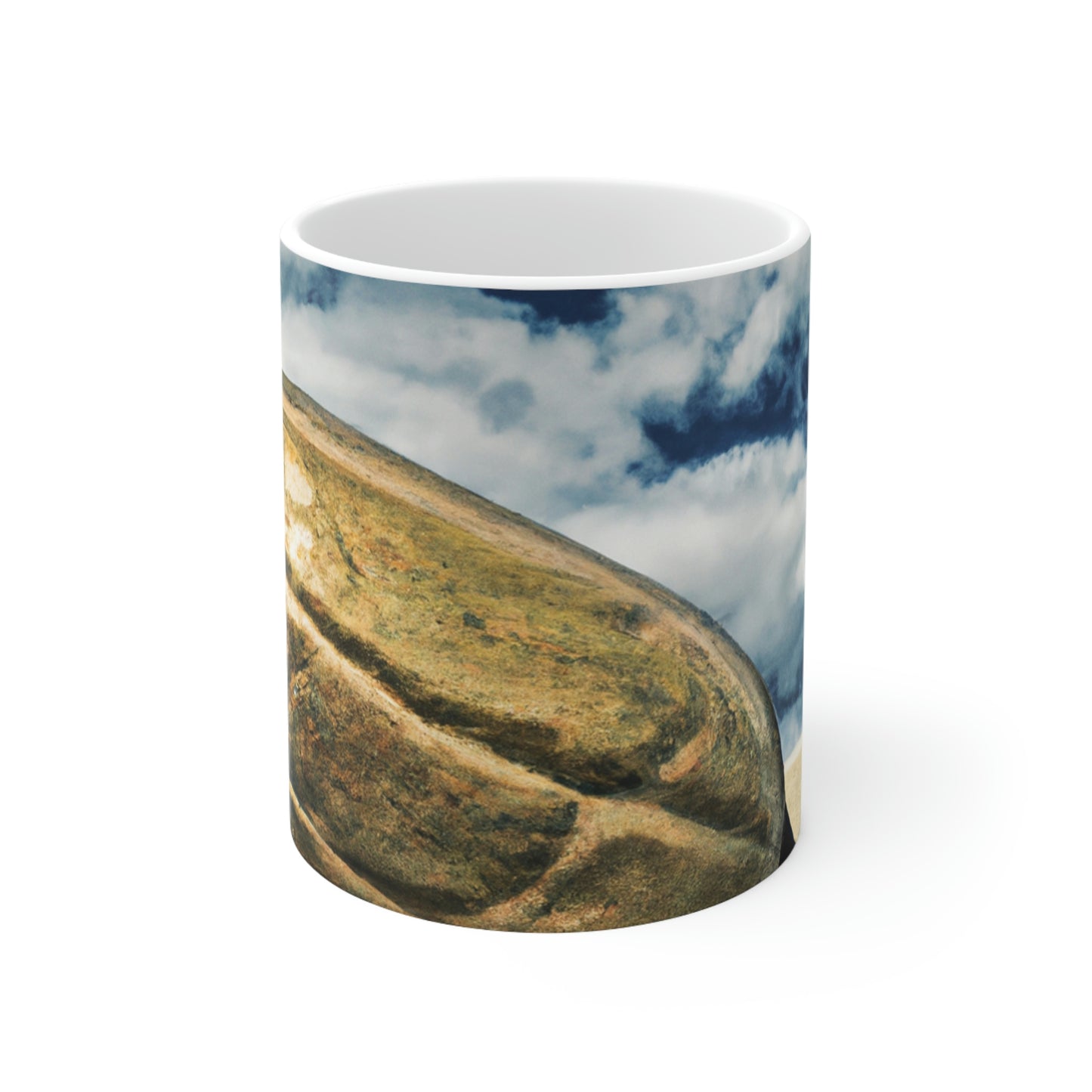 Mystery in the Meadow: The Gigantic Find of a Farmer - The Alien Ceramic Mug 11 oz