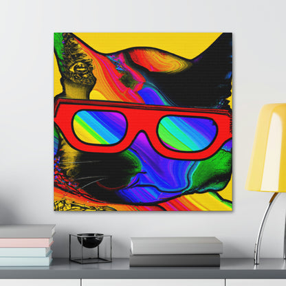 "Coole Katze mit Sonnenbrille" - The Alien Canva