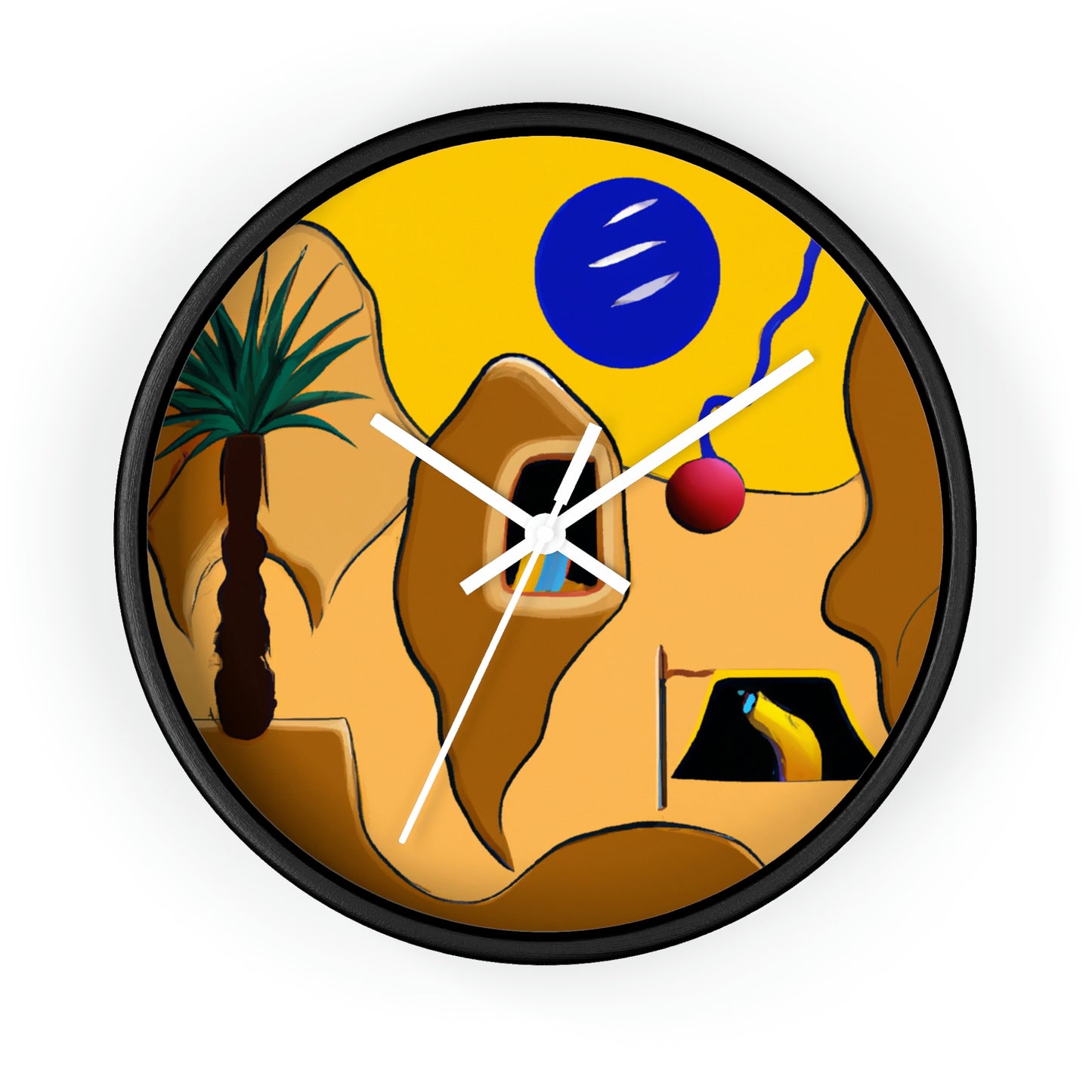 „Desert Mirage: The Forgotten Oasis“ – Die Alien-Wanduhr