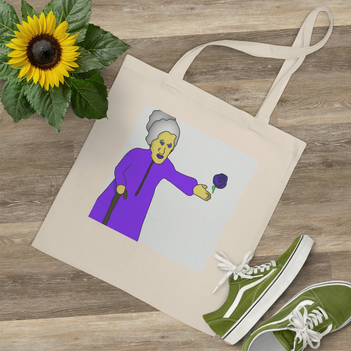 "The Warm Embrace of the Elderly and the Grace of the Rose" - The Alien Tote Bag