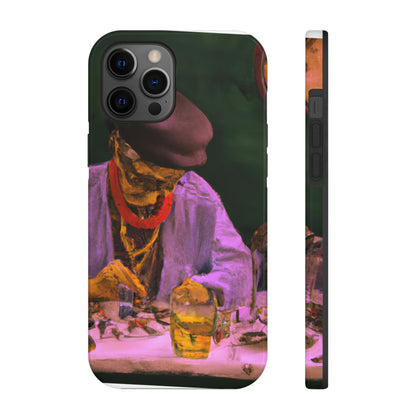 "Ein Meister des Ausbesserns: Ein älterer Uhrmacher, der eine antike Uhr restauriert" - The Alien Tough Phone Cases