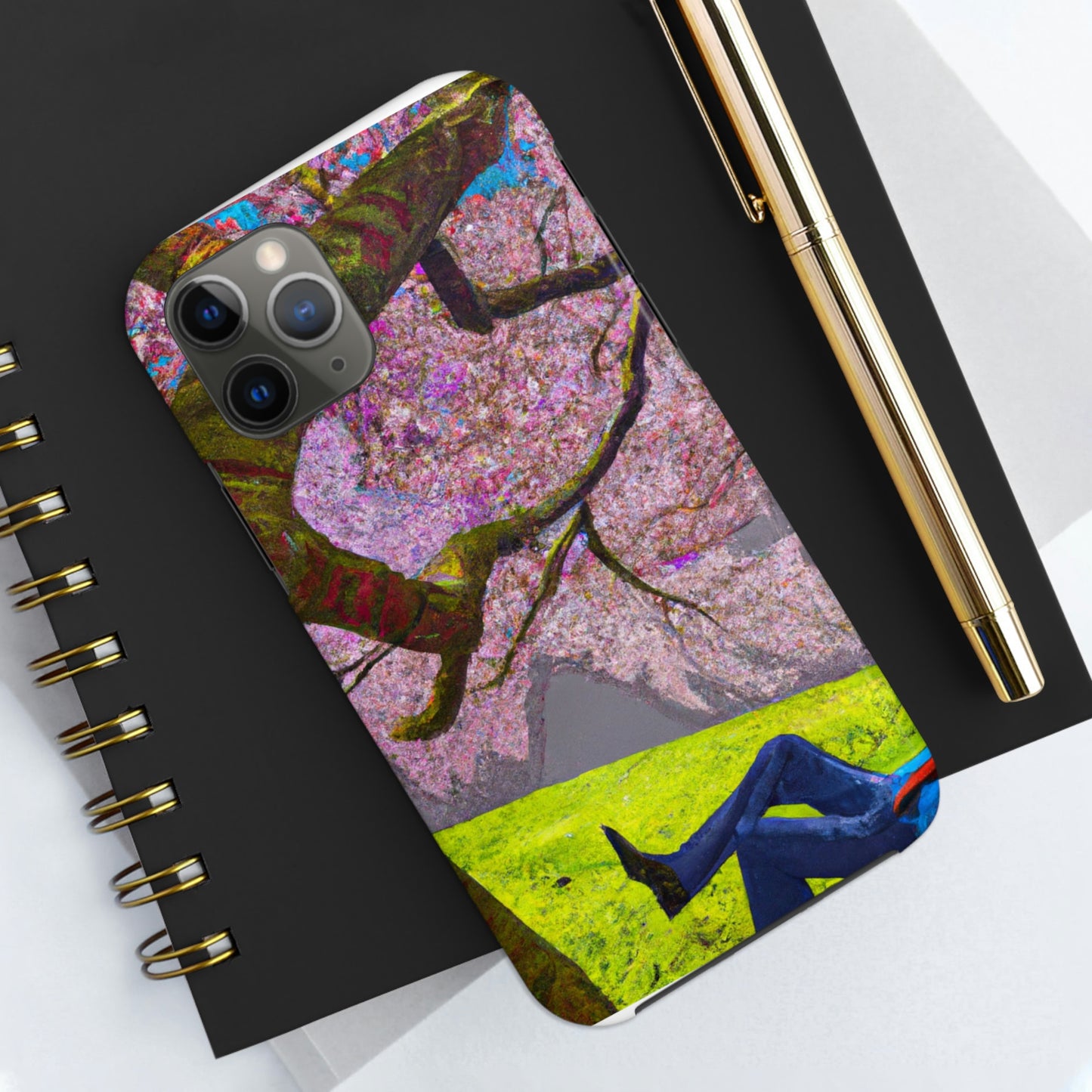 "A Moment of Calm Beneath the Cherry Blossoms" - The Alien Tough Phone Cases