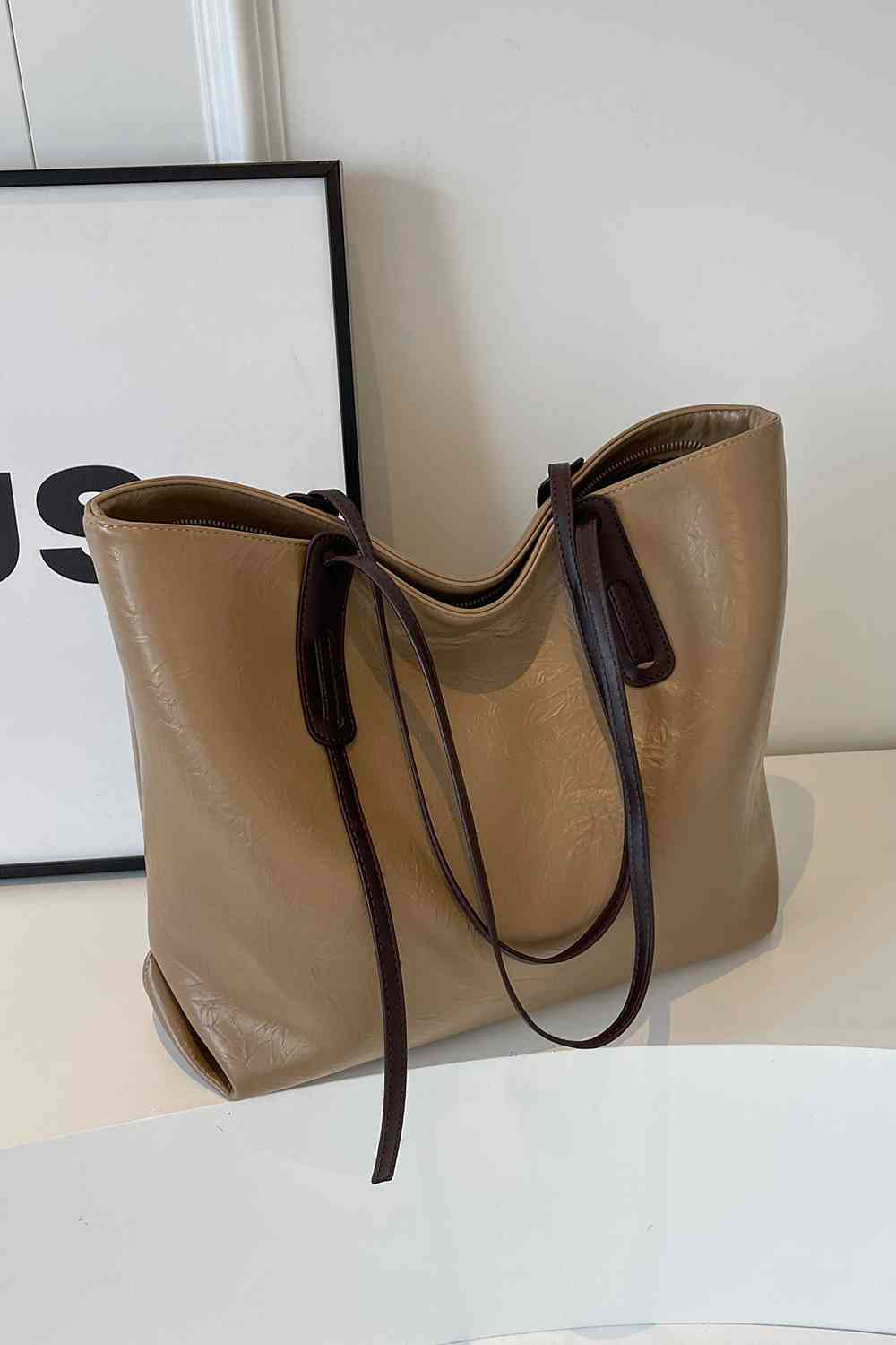 Bolso tote de cuero PU