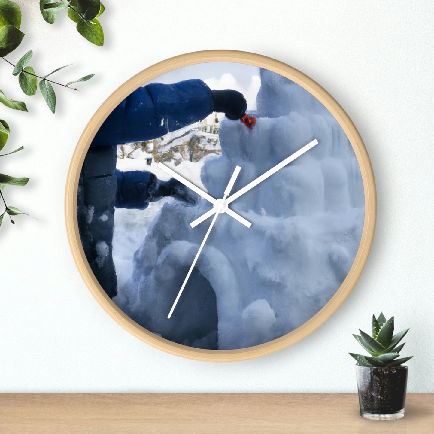 Magical Winter Wonderland - The Alien Wall Clock