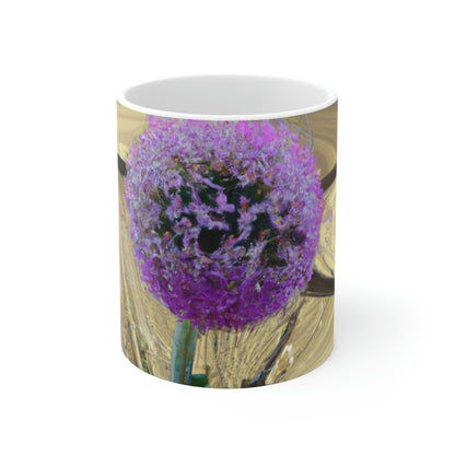 "A Blooming Miracle: Beauty in Chaos" - Taza de cerámica The Alien 11 oz