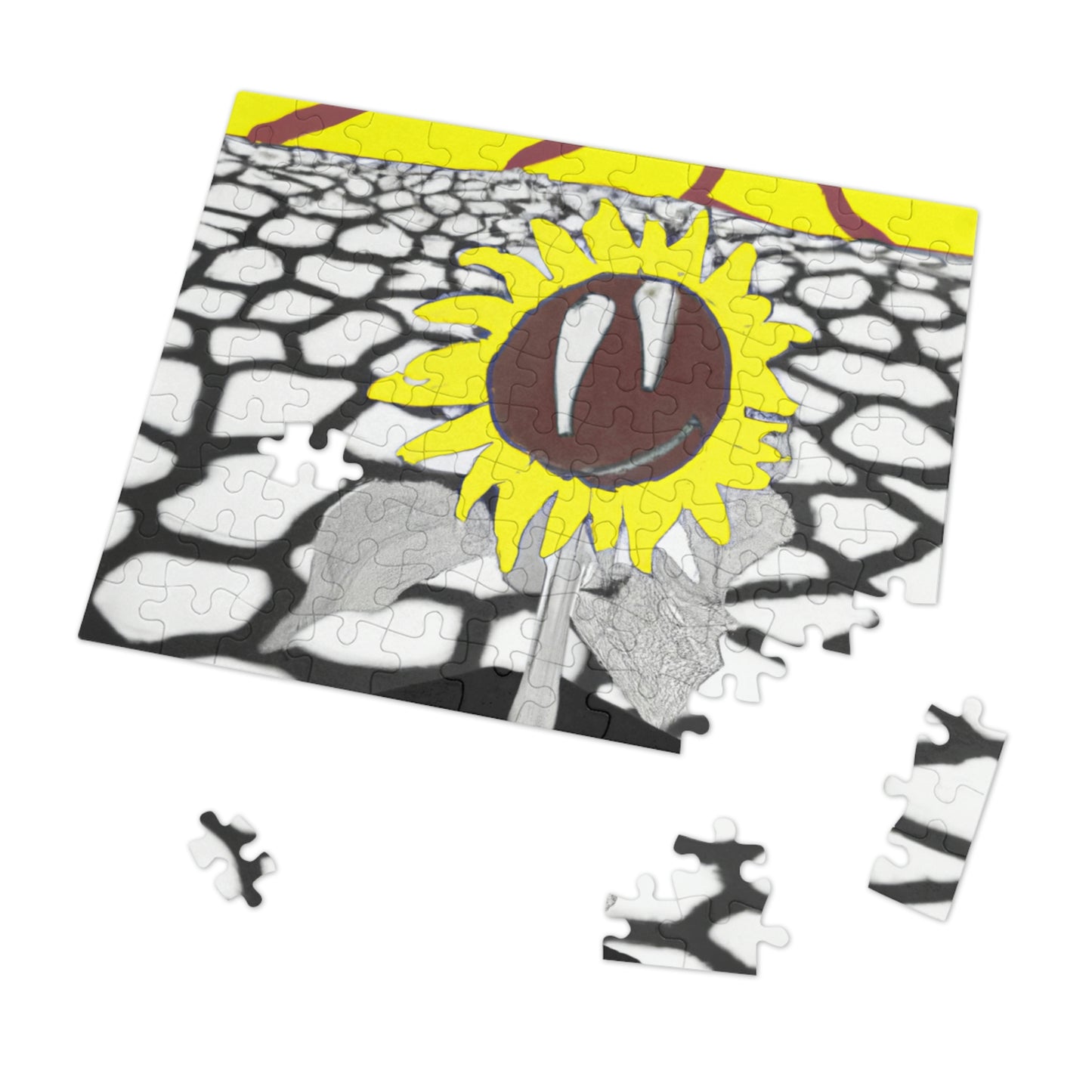 "A Sunflower Withering on a Parched Field" - The Alien Jigsaw Puzzle