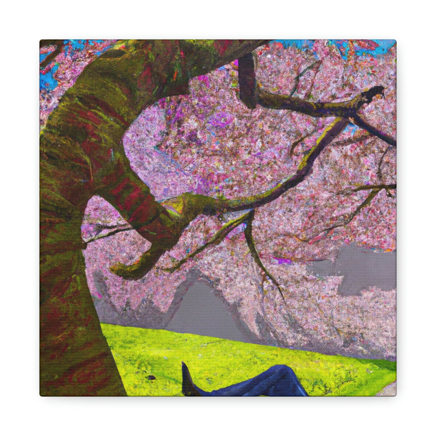 "A Moment of Calm Beneath the Cherry Blossoms" - The Alien Canva