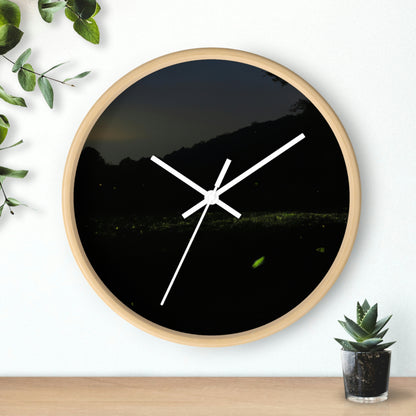 "Mil luciérnagas en el cielo nocturno" - El reloj de pared alienígena