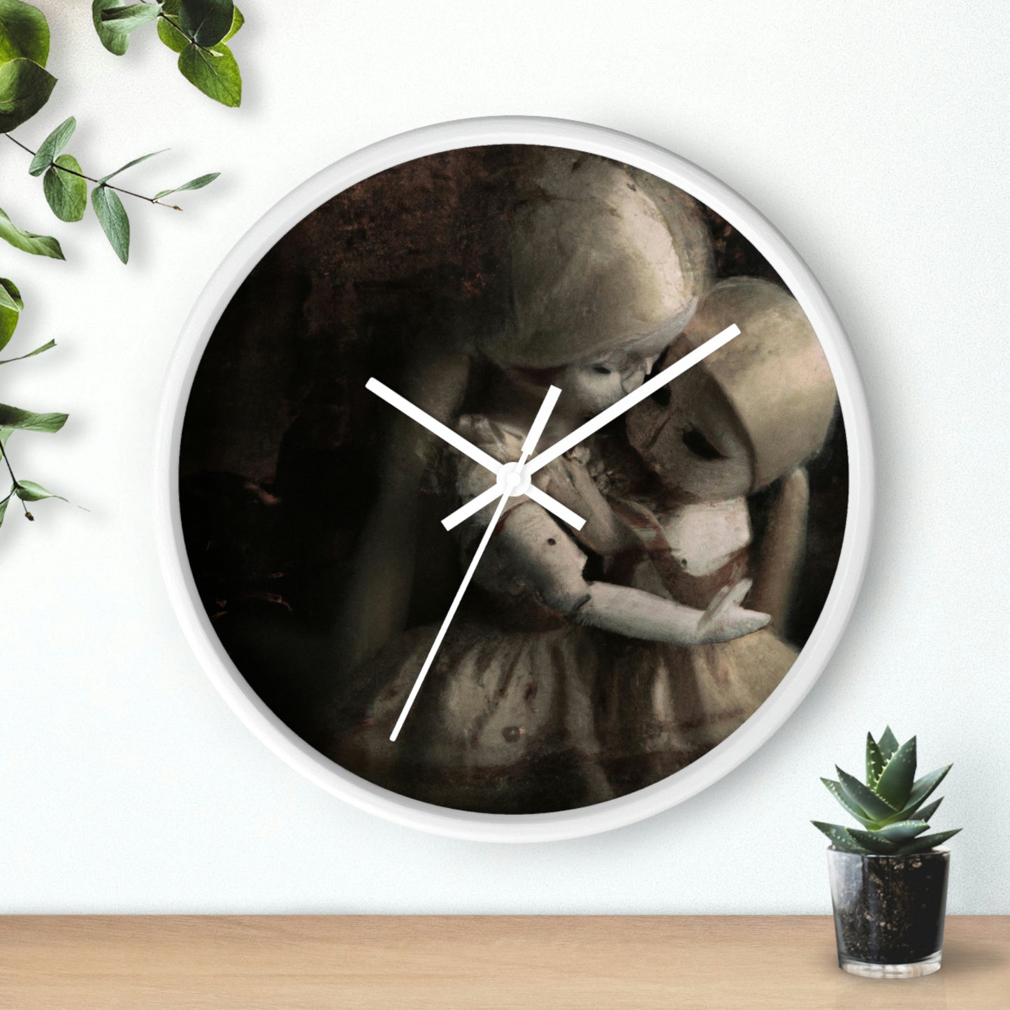 "A Melancholy Tango of Two Dolls" - The Alien Wall Clock