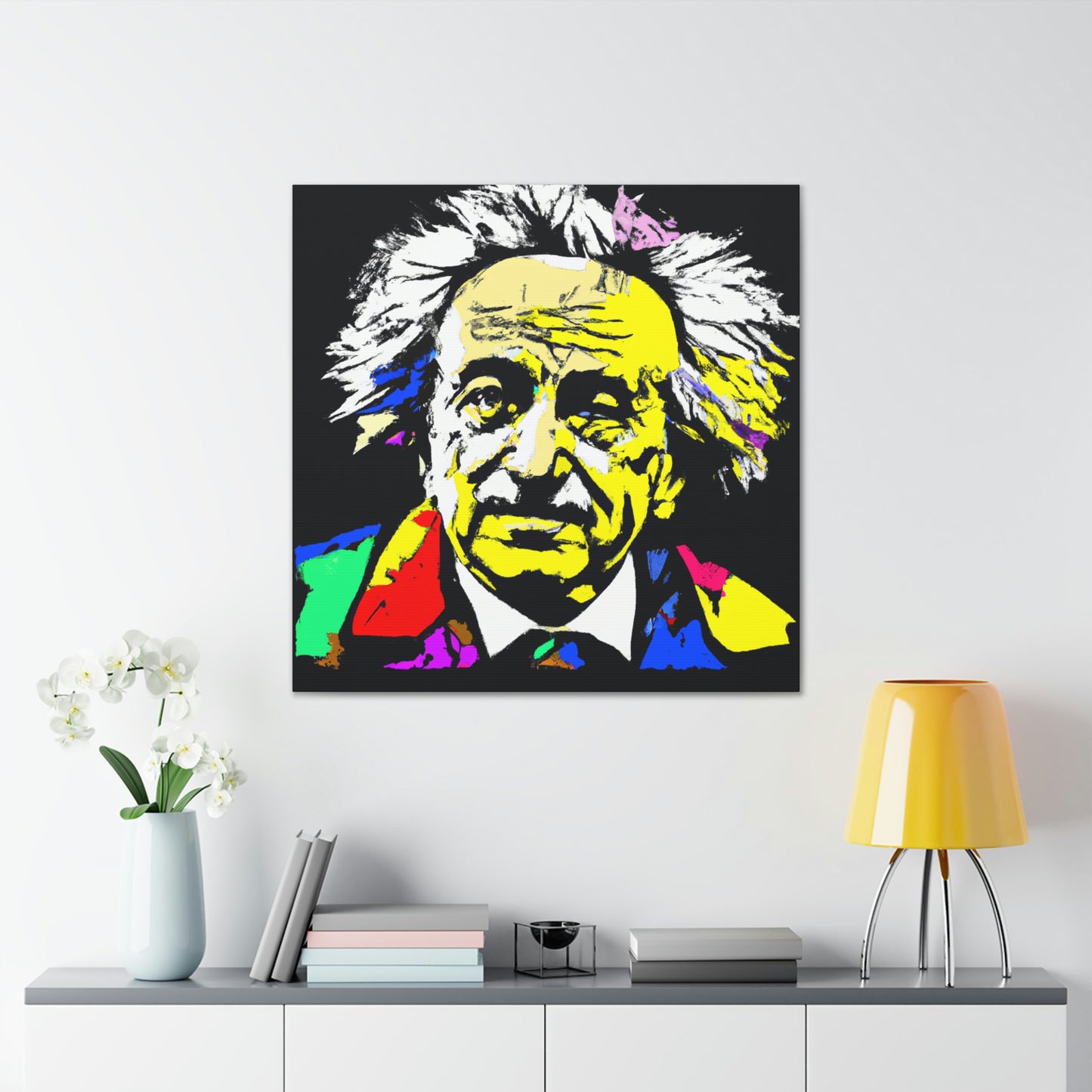 "Albert Einstein: un retrato de arte pop" - The Alien Canva