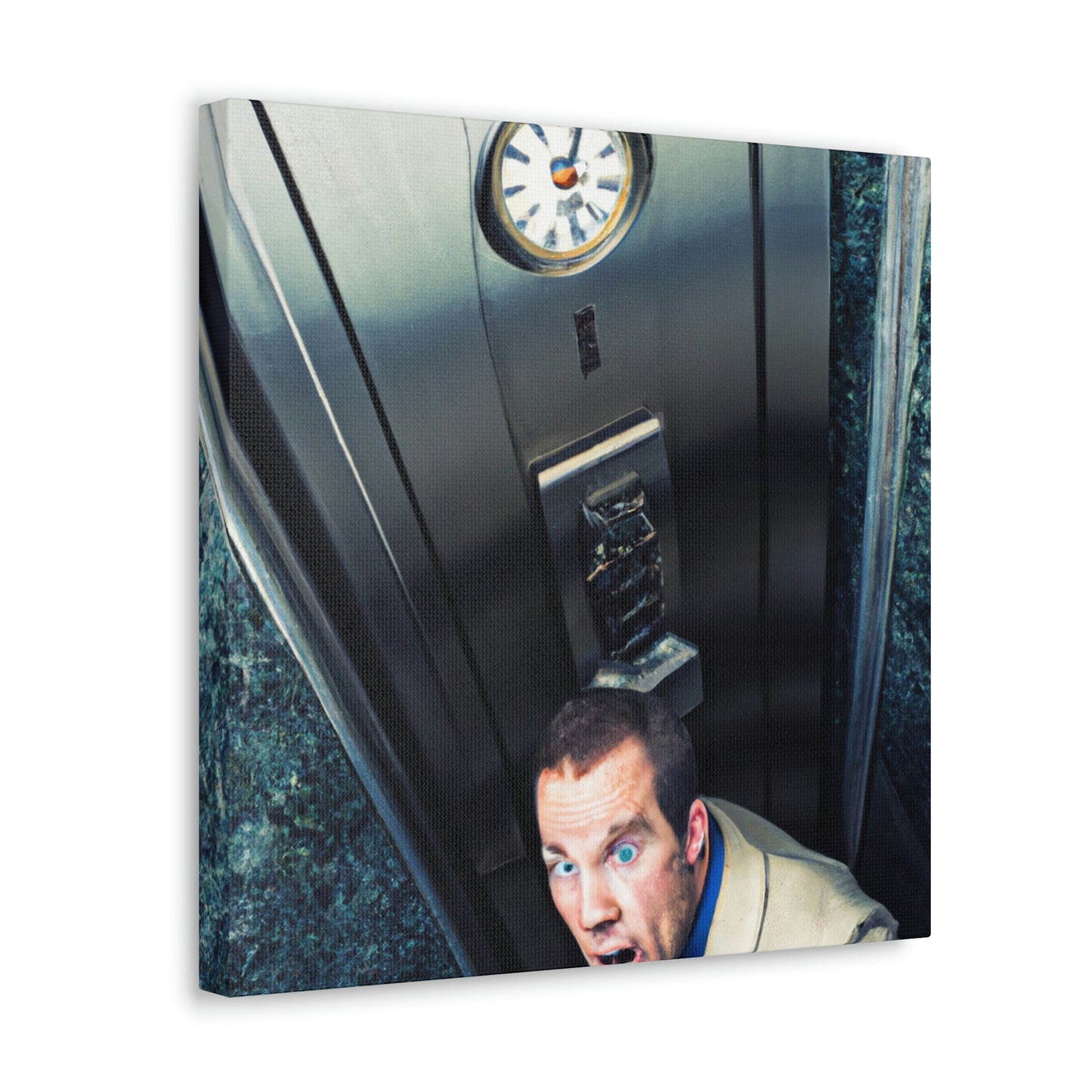 "Tick Tock - Trapped in an Elevator" - The Alien Canva