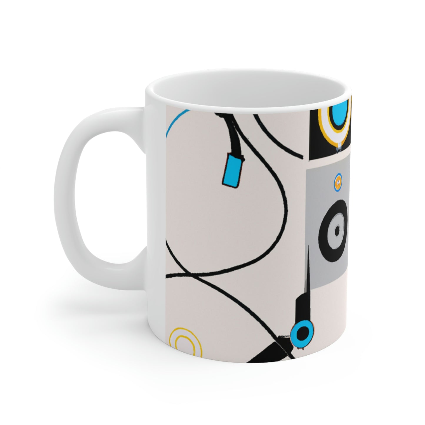 Robo-Kicker: The Autonomous Football AI. - The Alien Ceramic Mug 11 oz